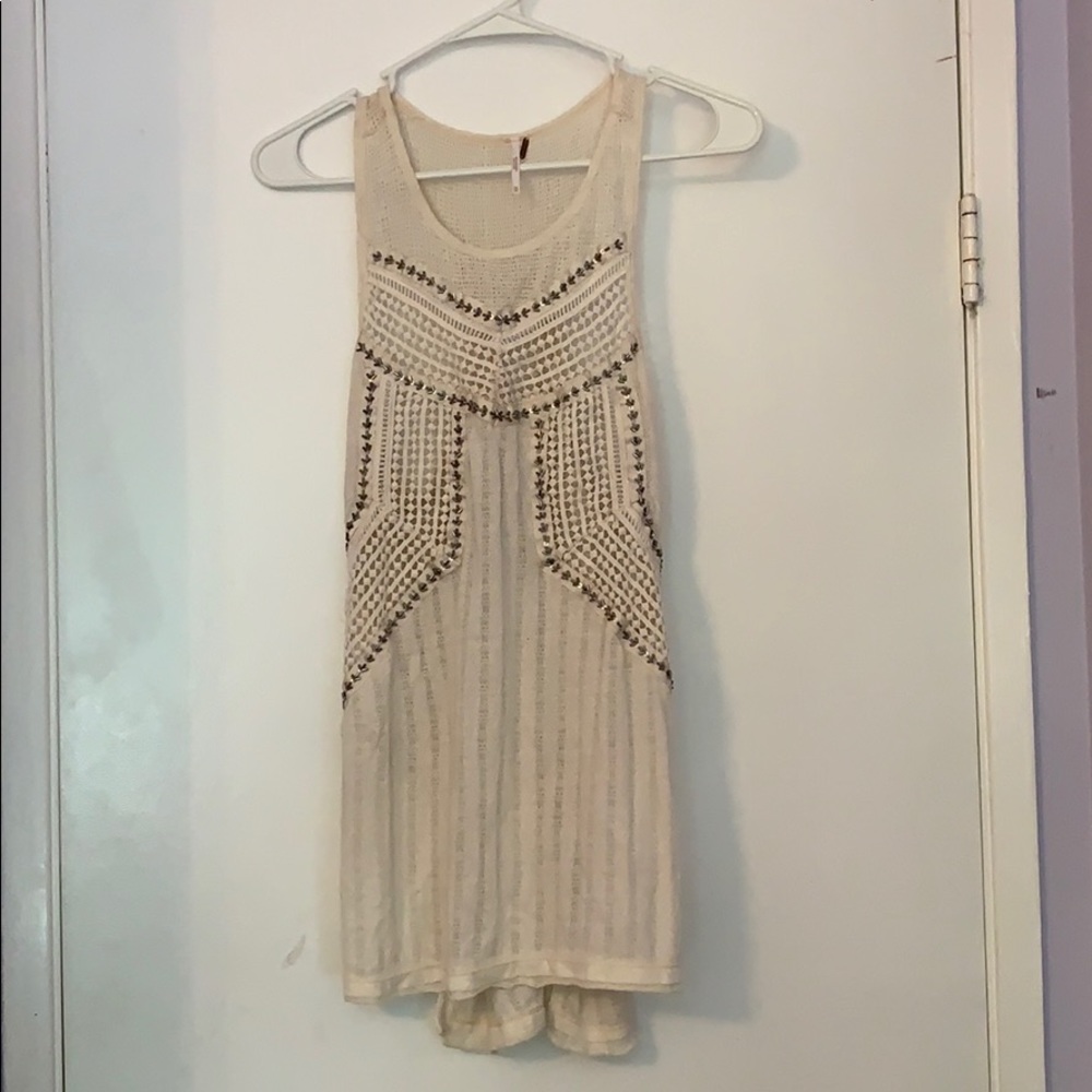 Like NEW free people tank top with an open back